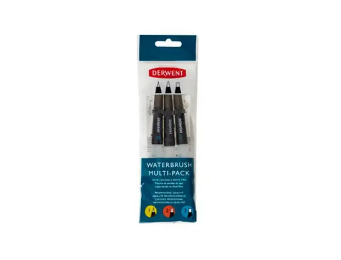 Derwent Pincel de Agua Set de 3 Unidades