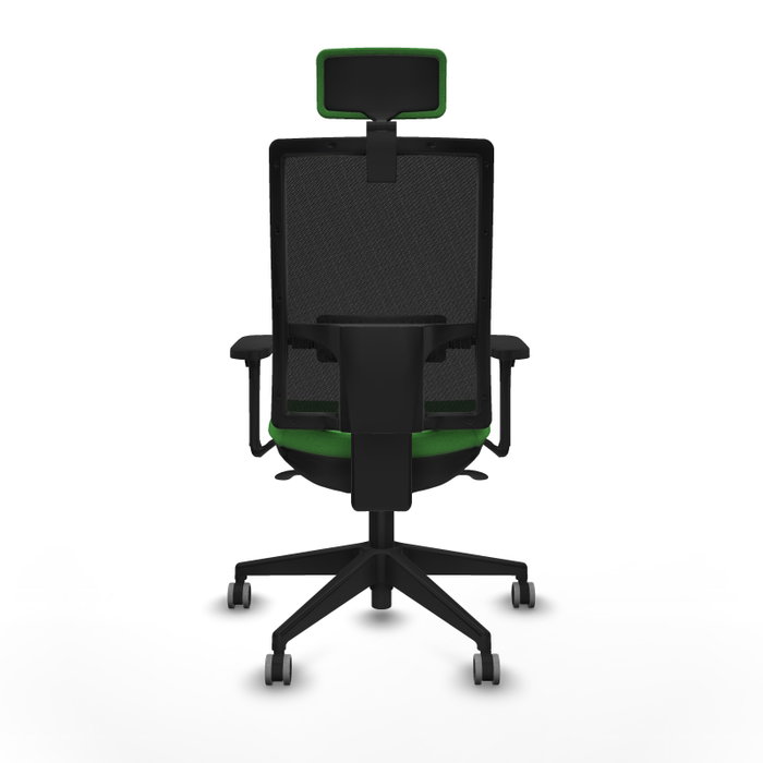 PIQUERAS Y CRESPO Silla de oficina Horna con Mecanismo Sincro, Verde y Negro