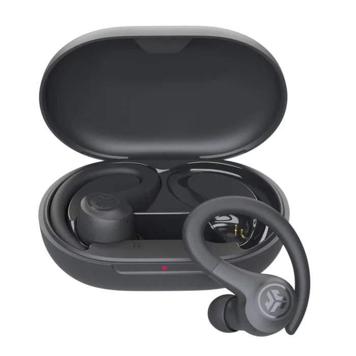 JLab Go Air Sport Auriculares Deportivos True Wireless Inalámbricos TWS con Gancho de Oreja, IP55, 32h de Batería, Grafito/Negro JLab Go Air Sport Auriculares Deportivos True Wireless Inalámbricos TWS con Gancho de Oreja, IP55, 32h de Batería, Grafito/Negro