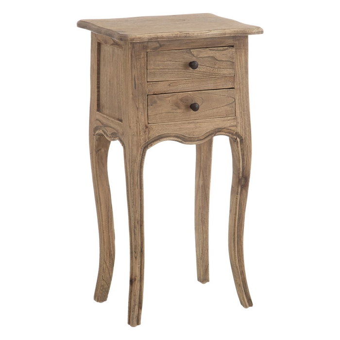 Ixia Mesita de Dormitorio Mindi Madera Natural Ixia Mesita de Dormitorio Mindi Madera Natural