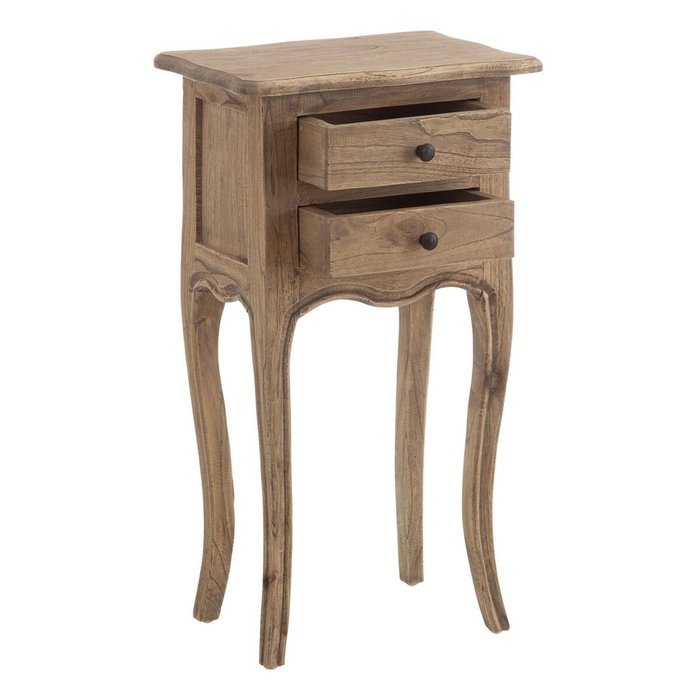Ixia Mesita de Dormitorio Mindi Madera Natural Ixia Mesita de Dormitorio Mindi Madera Natural