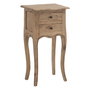 Mesita Natural Madera Mindi Dormitorio 40 X 30 X 72 cm