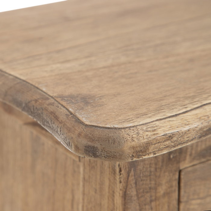 Mesita Natural Madera Mindi Dormitorio 40 X 30 X 72 cm