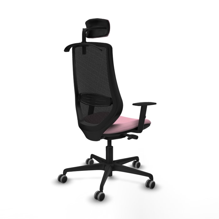 PIQUERAS Y CRESPO Silla de oficina Mardos con mecanismo Sincro/Traslack, Rosa y Negro PIQUERAS Y CRESPO Silla de oficina Mardos con mecanismo Sincro/Traslack, Rosa y Negro