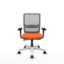 PIQUERAS Y CRESPO Silla de oficina Haches Naranja y Gris