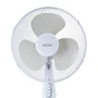 Haeger Ventilador de Piso 40 cm SF-16W.011A Blanco - 3 Velocidades, 4462.2 m³/h, 130 cm de Altura Ajustable