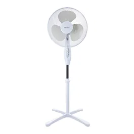 Haeger Ventilador de Piso 40 cm SF-16W.011A Blanco - 3 Velocidades, 4462.2 m³/h, 130 cm de Altura Ajustable