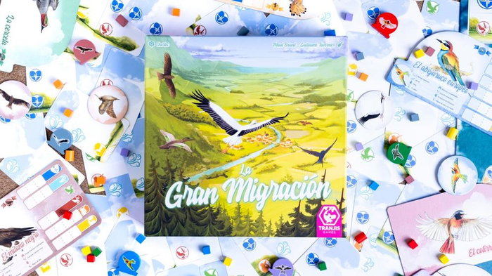 Tranjis Games Juego de Mesa La Gran Migración Estratégico Educativo Aves Migratorias Niños Adultos 8+ Años 2-8 Jugadores