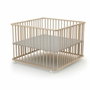 Webaby Parque Plegable Cuadrado Cali 100 x 100 cm Haya Cruda