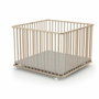 Webaby Parque Plegable Cuadrado Cali 100 x 100 cm Haya Cruda