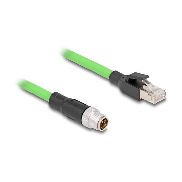 DeLOCK Cable M12 codificado X 8 pines macho a RJ45 macho 1 m DeLOCK Cable M12 codificado X 8 pines macho a RJ45 macho 1 m