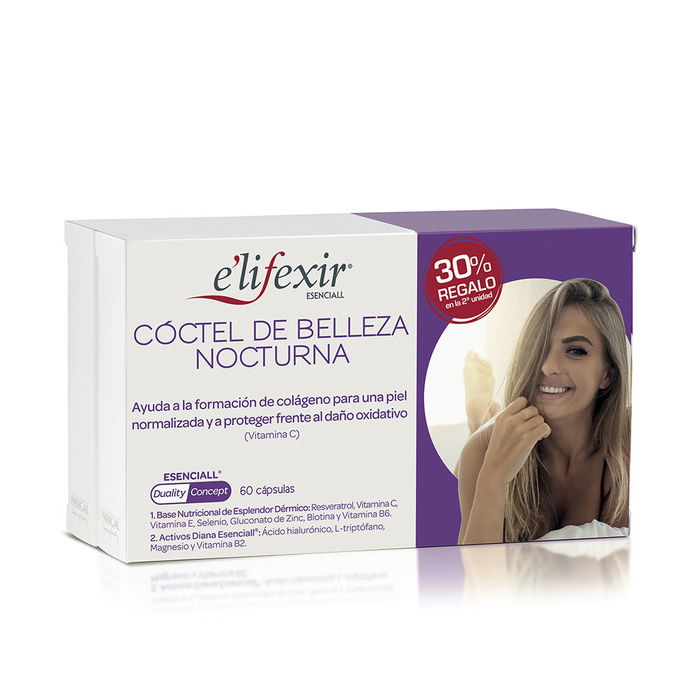 E'LIFEXIR ESENCIALL cóctel belleza nocturna cápsulas 60 u E'LIFEXIR ESENCIALL cóctel belleza nocturna cápsulas 60 u