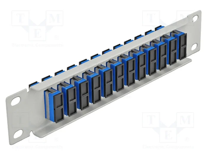DeLOCK Panel de conexión de fibra óptica 12 puertos SC Duplex para rack 10 pulgadas DeLOCK Panel de conexión de fibra óptica 12 puertos SC Duplex para rack 10 pulgadas