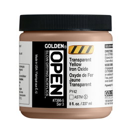 Golden OPEN Colores Acrílicos Óxido Amarillo Transparente 237 ml
