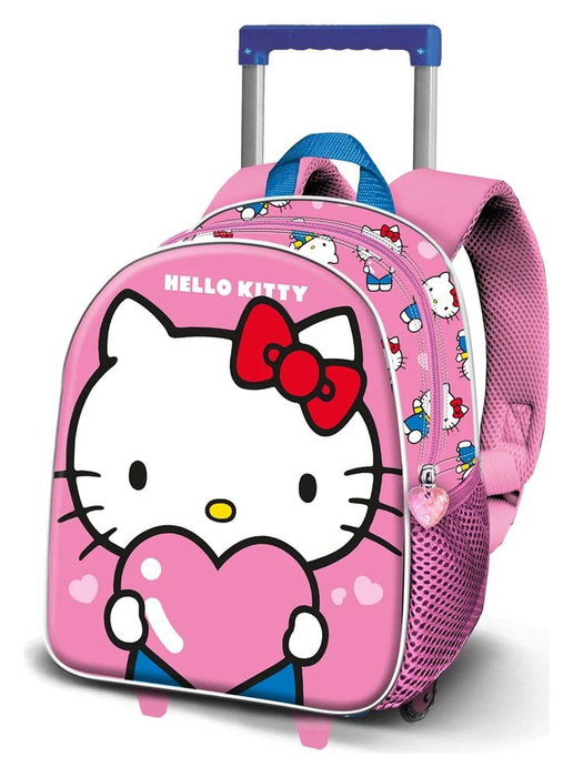 Karactermania Mochila Hello Kitty 3D con Ruedas Rosa