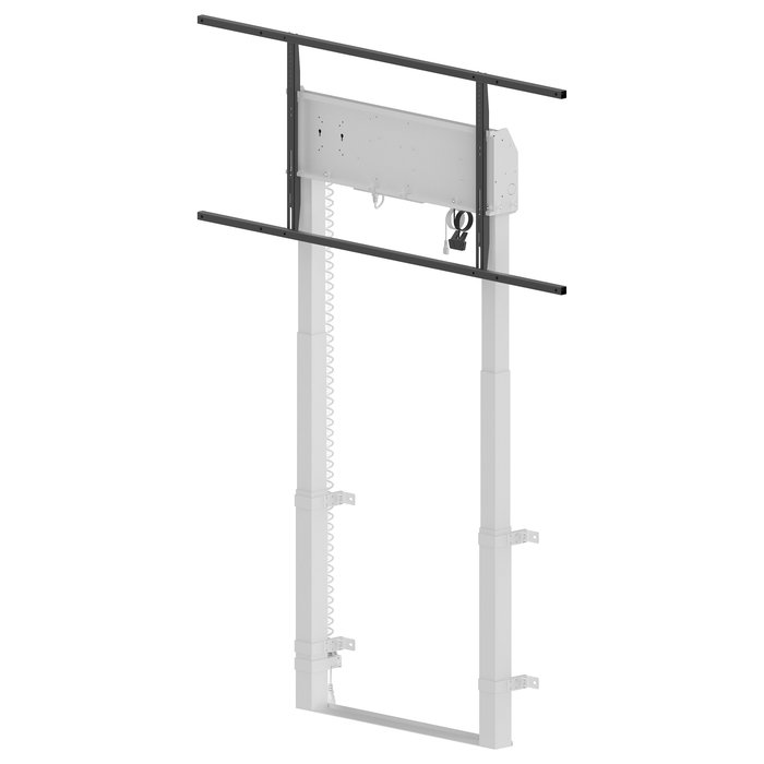 IIYAMA MD-WLIFT2031-W1 Soporte de Monitor Electrónico, Altura Ajustable 812-1762mm, para Pantallas de 55-105", Carga 120kg, Blanco