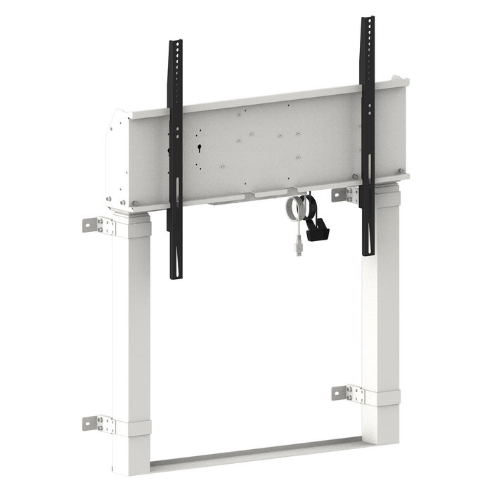 IIYAMA MD-WLIFT2031-W1 Soporte de Monitor Electrónico, Altura Ajustable 812-1762mm, para Pantallas de 55-105", Carga 120kg, Blanco