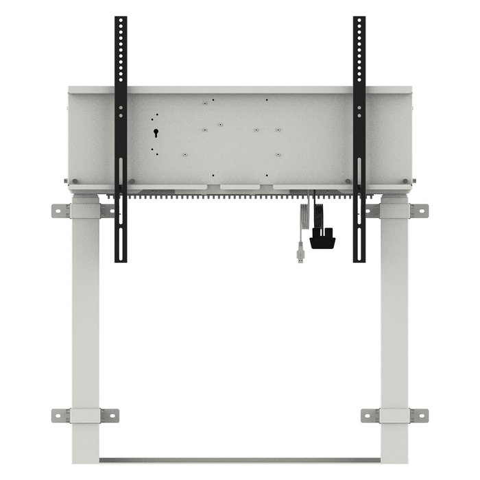 IIYAMA MD-WLIFT2031-W1 Soporte de Monitor Electrónico, Altura Ajustable 812-1762mm, para Pantallas de 55-105", Carga 120kg, Blanco