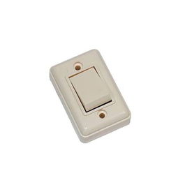BF Interruptor de superficie retractilado 6 a 250V Blanco Marfil