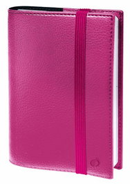 Agenda Anual (2026) Quo Vadis Time&Life Large Ml Sobrecubierta Wire-O Tapa Simil Piel Con Goma 160X240 S/V 2 Pag. Rosa Metalizado