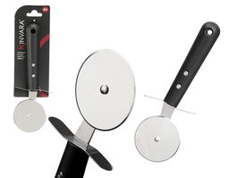 Kinvara Cortador Pizza 6.5 cm x 20 cm x 2 cm Acero Inoxidable y Plástico Negro (Set de 48)