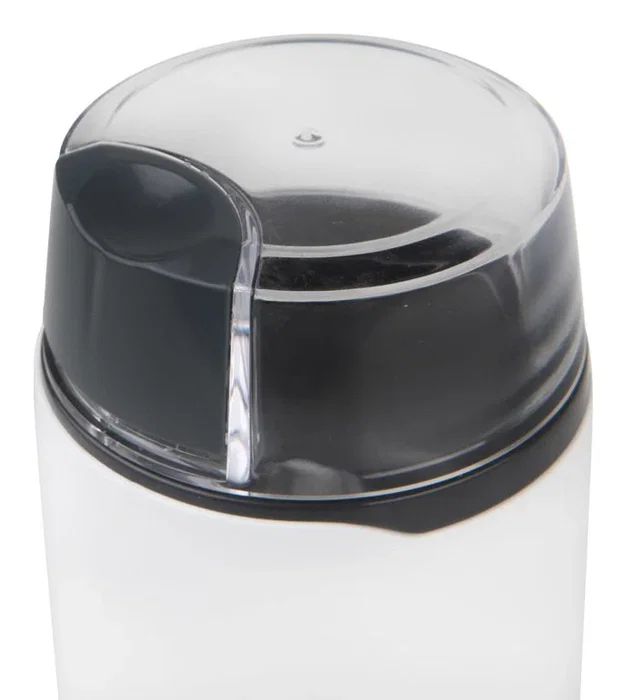 Orbegozo MO 3200 Molinillo de Café 200 W, color Transparente y Blanco, cuchilla de acero inoxidable, 1 velocidad