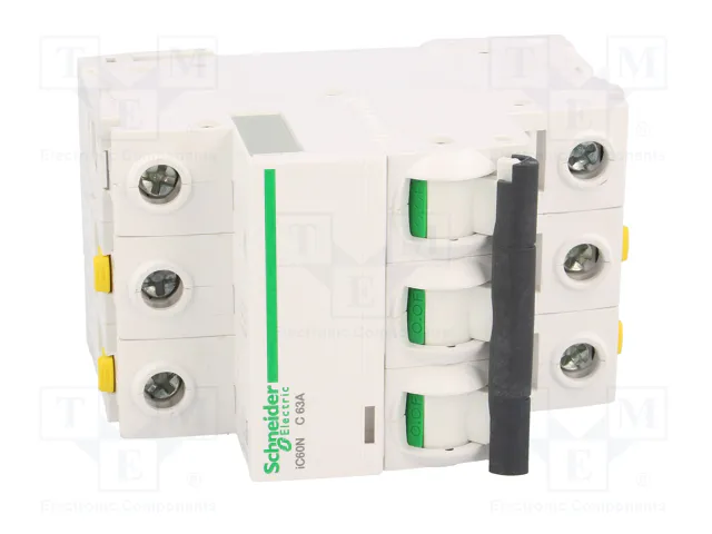SCHNEIDER ELECTRIC Interruptor magnetotérmico iC60N 3 polos 63A Curva C
