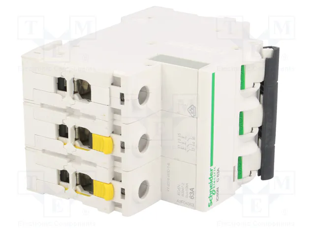 SCHNEIDER ELECTRIC Interruptor magnetotérmico iC60N 3 polos 63A Curva C