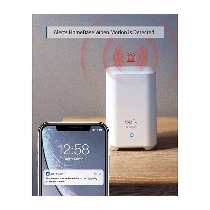 Eufy Sensor de Movimiento Inalámbrico para Seguridad del Hogar Eufy Sensor de Movimiento Inalámbrico para Seguridad del Hogar