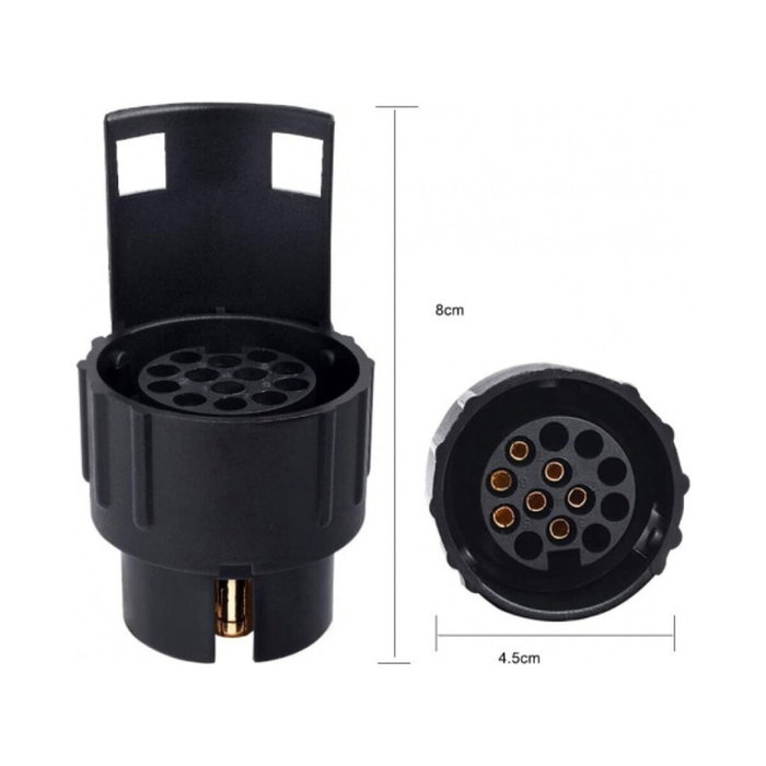 All Ride Conector de remolque 7 a 13 pines 12v con lengüeta de protección
