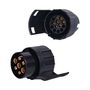 All Ride Conector de Remolque 7 a 13 Pines 12V con Lengüeta de Protección, Conexión Coche a Remolque para Luces de Señalización