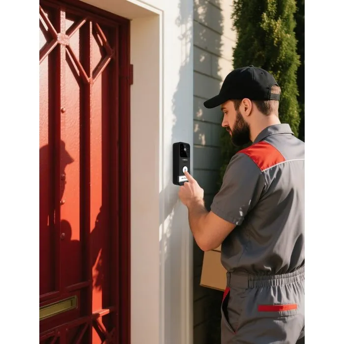 Link2Home Videoportero IP Inalámbrico Portátil LIN4004282421313 con Pantalla LCD de 3" y Alcance de Transmisión de 150 m