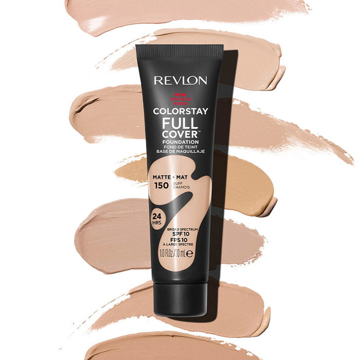 Revlon ColorStay Full Cover Foundation #150-Buff, Base de Maquillaje Cobertura Total Mate 30 ml