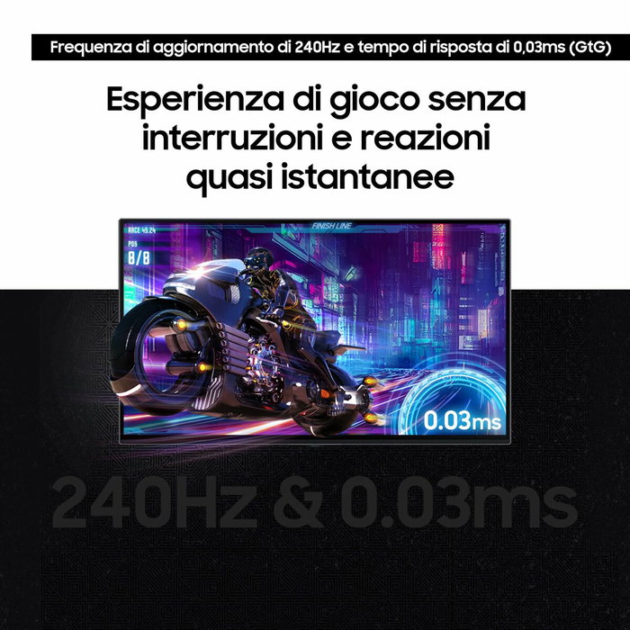 Samsung Odyssey OLED G8 Monitor Gaming S32DG802SU 32" 4K Ultra HD OLED 0.03ms 240Hz NVIDIA G-SYNC AMD FreeSync Premium Pro Altura Ajustable Plata