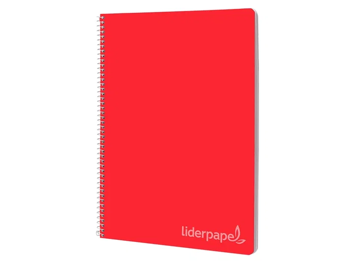 Liderpapel witty Cuaderno espiral folio tapa dura 80 hojas 75gr cuadro 3mm con margen colores surtidos