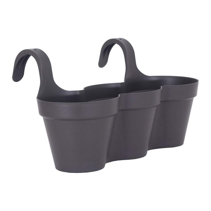 Artevasi Maceta Balcón Capri Individ Gris Antracita 11 L