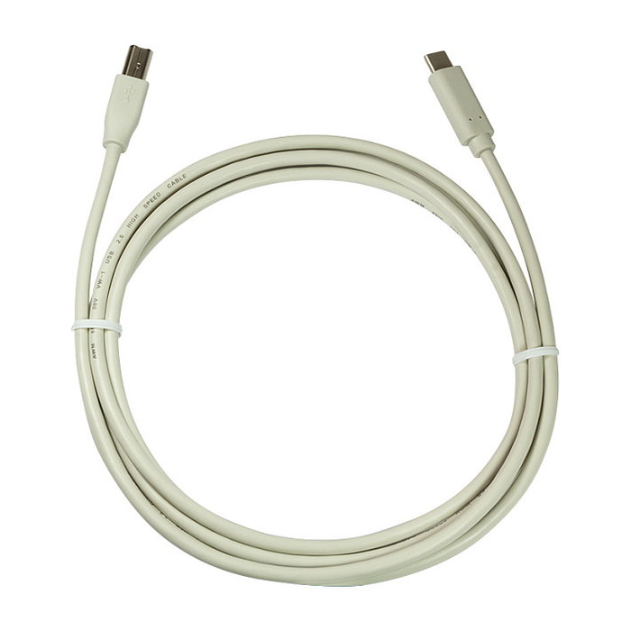 LogiLink Cable USB 2.0 Tipo-C a Tipo-B, 2 m, gris
