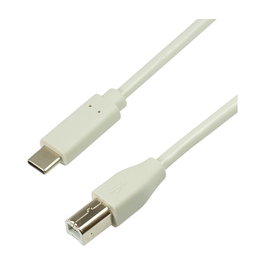 LogiLink Cable USB 2.0 Tipo-C a Tipo-B, 2 m, gris