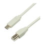 LogiLink Cable USB 2.0 Tipo-C a Tipo-B, 2 m, gris
