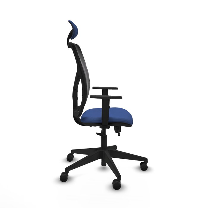 PIQUERAS Y CRESPO Silla de oficina Motilla con mecanismo Sincro/Traslack, Azul marino y Negro PIQUERAS Y CRESPO Silla de oficina Motilla con mecanismo Sincro/Traslack, Azul marino y Negro