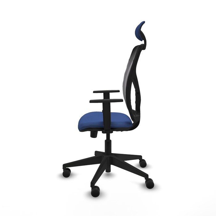 PIQUERAS Y CRESPO Silla de oficina Motilla con mecanismo Sincro/Traslack, Azul marino y Negro PIQUERAS Y CRESPO Silla de oficina Motilla con mecanismo Sincro/Traslack, Azul marino y Negro
