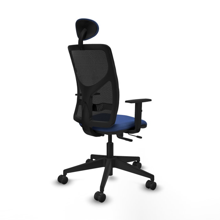 PIQUERAS Y CRESPO Silla de oficina Motilla con mecanismo Sincro/Traslack, Azul marino y Negro PIQUERAS Y CRESPO Silla de oficina Motilla con mecanismo Sincro/Traslack, Azul marino y Negro