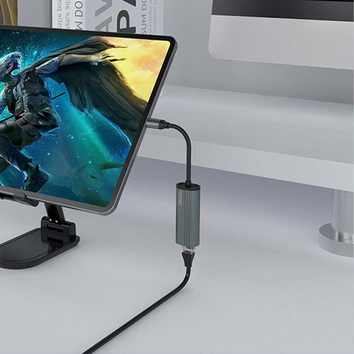 Savio AK-56 Adaptador USB-C 3.1 Gen 1 a RJ-45 Gigabit Ethernet