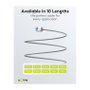 Goobay LAN-Kabel CAT6A 0,5m grau