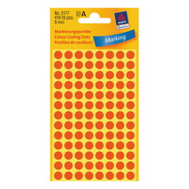 AVERY Zweckform Etiquetas de Identificación 3177 Rojo Brillante 8,0 mm