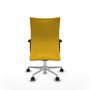 PIQUERAS Y CRESPO Silla Albacete Confidente Amarillo con Mecanismo Sincro y Base de Aluminio