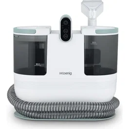 Hkoenig TWT88 Limpiador textil con agua caliente, 1600 ml, 290 ml/min, 1200 W, Blanco