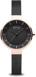 BERING 14431-166 Reloj de Mujer Oro Rosa y Negro