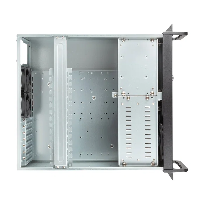 UNYKAch UK 4229 EVO Caja Rack Servidor 19" 4U, Frontal con Puerta de Seguridad y Filtro Antipolvo, 2 Puertos USB 3.0, Sin Fuente de Alimentación, Negro