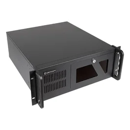 UNYKAch UK 4229 EVO Caja Rack Servidor 19" 4U, Frontal con Puerta de Seguridad y Filtro Antipolvo, 2 Puertos USB 3.0, Sin Fuente de Alimentación, Negro